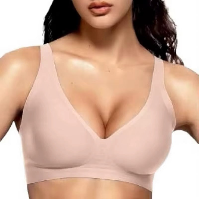 FeelinGirl  Women's Wireless Bra Comfort  up to 44DD No padding No Underwire Unlined Cami Bra Seamless  Sports Bra  Valentine's Day